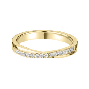 RBC Diamond Double Twist Half band Eternity