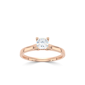 Four Claw RBC Diamond on a thick D-Shaped band