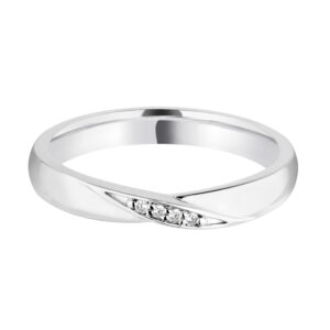 Twist band with micro set diamonds